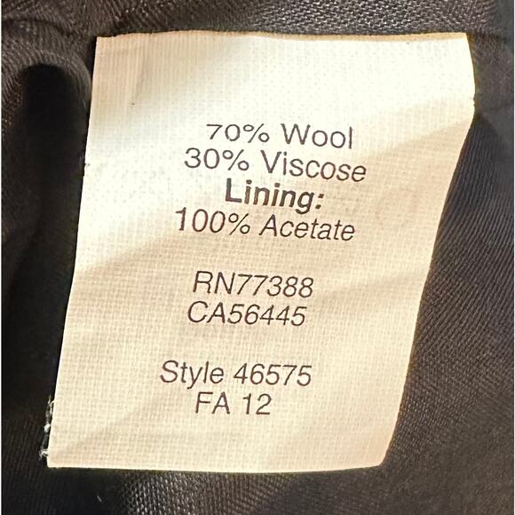 J. Crew Double-Serge Wool The Pencil Skirt Charcoal Gray 46575 Size 10 - Picture 9 of 9